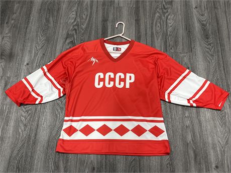 VINTAGE CCCP SOVIET UNION FEDEROV HOVKEY JERSEY SIZE 44