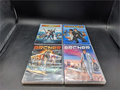 COLLECTION OF ARCHER SEASONS - VERY GOOD CONDITION - DVD