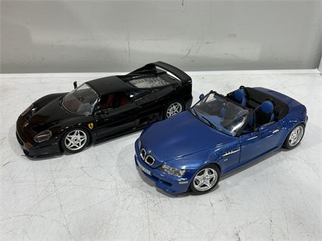 2 DIECAST CARS - 1:18 SCALE