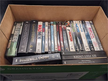 BOX OF DVD TV BOX SETS - GOOD CONDITION