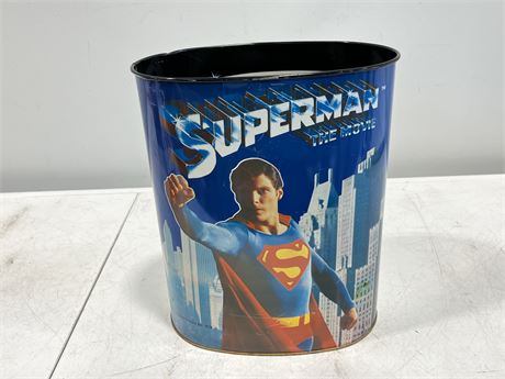 1978 SUPERMAN TRASH CAN (13” tall)