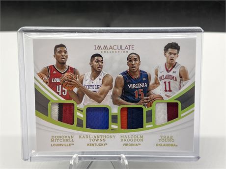2019 PANINI IMMACULATE COLLECTION QUAD PATCH #4/5