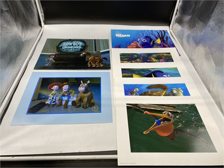 DISNEY FINDING NEMO & TOY STORY 2 LITHOGRAPHS