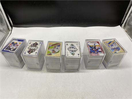 6 CUBES OF RECENT HOCKEY CARDS