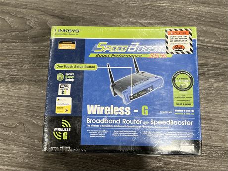 SEALED LINKSYS SPEED BOOSTER WIRELESS BROADBAND ROUTER