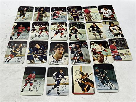 1977 OPC NHL INSERT SET COMPLETE SET 1-22