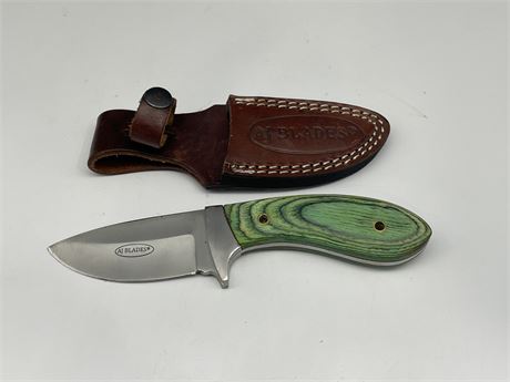 KNIFE W/ SHEATH 3.5” - BLADE 8” OVERALL