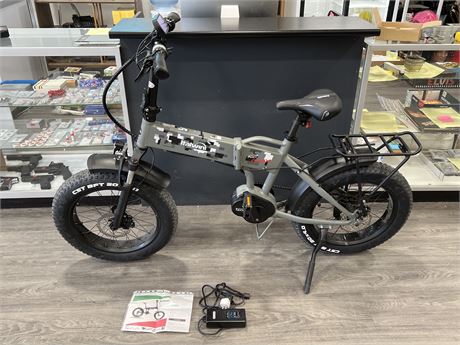 AS NEW ITALWIN K2 MAX E-BIKE - FOLDABLE WITH KEYS AND CHARGER - WORKING