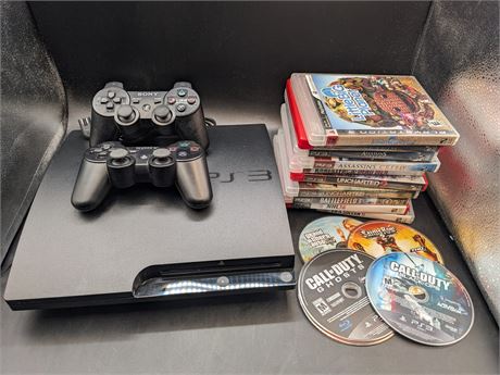 PLAYSTATION 3 CONSOLE WITH GAMES