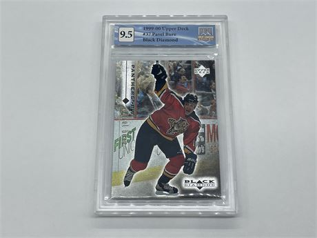 GCG 9.5 1999/00 PAVEL BURE BLACK DIAMOND UPPER DECK NHL CARD