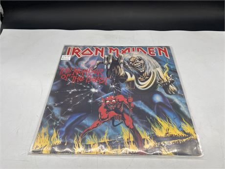 UK IMPORT / 1st PRESS - IRON MAIDEN - THE NUMBER OF THE BEAST (VG+)
