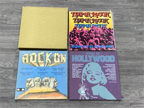 LOT OF 4 BOX SETS - ROCK BLUES ETC. - CONDITION VARIED