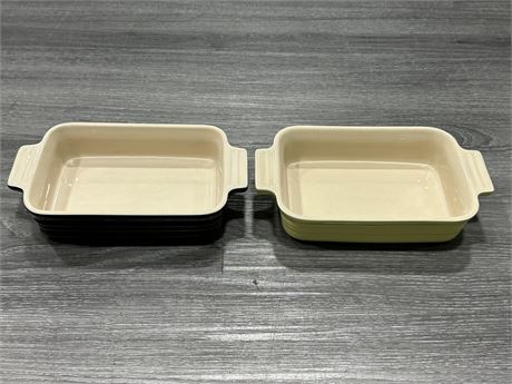 2 LE CREUSET BAKING DISHES (5”X7”)