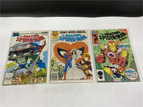 3 AMAZING SPIDER-MAN ANNUAL COMICS INCL: #20-21, & #23
