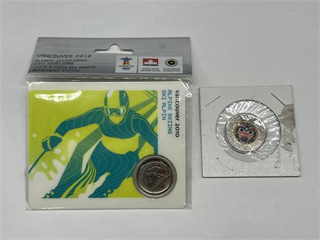 2020 INDIGENOUS TOONIE & 2008 OLYMPIC COIN