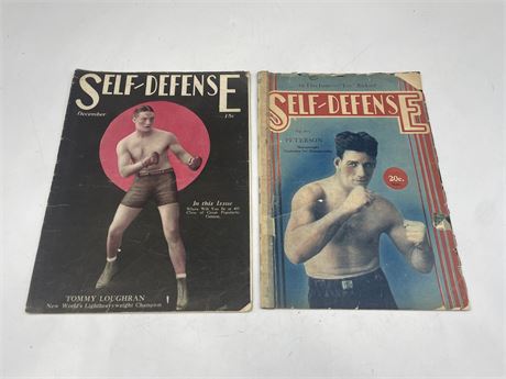 (2) 1920’s SELF DEFENSE BOXING MAGAZINES