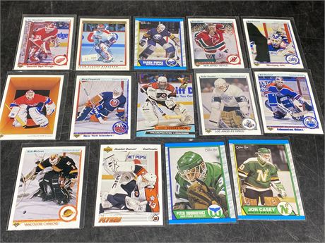 14 NHL GOALIE CARDS