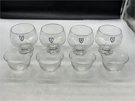 WALDONIA CRYSTAL SHRIMP COCKTAIL GLASS SET