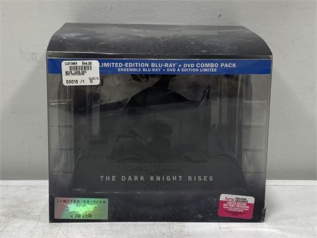 THE DARK KNIGHT RISES LE 350 / BAT COWL / BLU-RAY & DVD COMBO