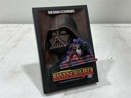 STAR WARS CODE 3 REVENGE OF THE SITH 3D MOVIE POSTER SCULPTURE (4.5”x6.5”)