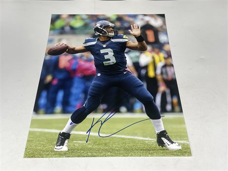 RUSSEL WILSON SIGNED PICTURE 11”x14”