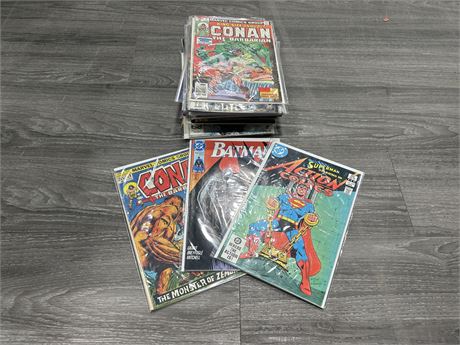APPROX. 30 ASSORTED VINTAGE COMICS - MOSTLY MARVEL/DC
