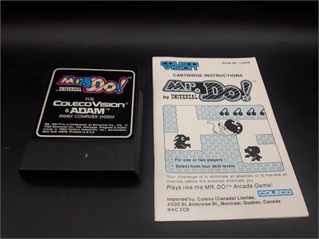 MR. DO! WITH MANUAL - COLECO