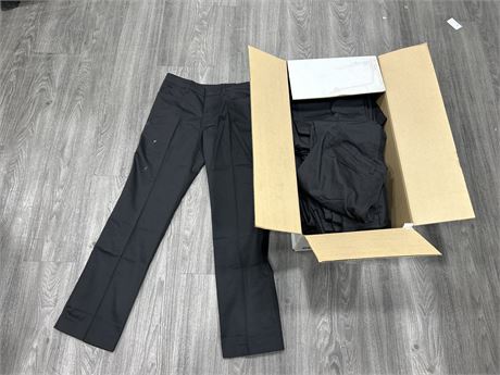 BOX FULL OF NEW DRESS STYLE PANTS - ALL APPEAR TO BE SIZE 13/14