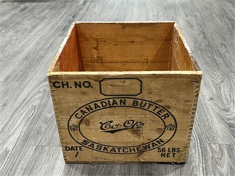 VINTAGE CANADIAN BUTTER BOX - FITS RECORDS