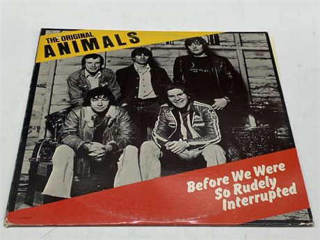 THE ORIGINAL ANIMALS - BEFORE WE WERE SO RUDELY INTERRUPTED - EXCELLENT (E)