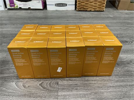 18 NEW BOTTLES OF QUAD ACTIVE BOOSTING ESSENCE SKIN SERUM BY WISHTREND