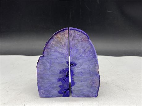 AGATE BOOK ENDS - 5.5”