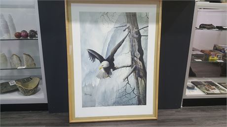 (SIGNED) LIMITED EDITION PRINT #46/605 (EAGLES EYE) 40”x29”