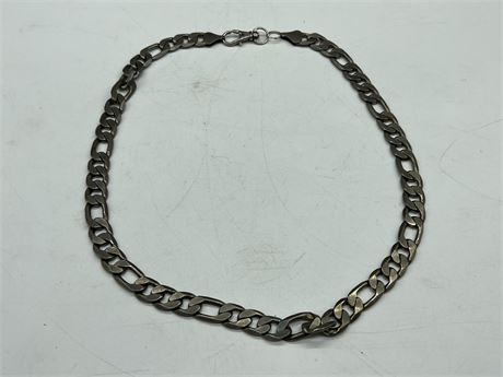 HEAVY THICK 925 STERLING CHAIN W/MAKE SHIFT LINK (23”)