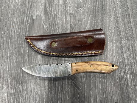 STEEL KNIFE W/ SHEATH - 3.5” BLADE