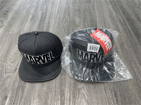 2 NEW W/ TAGS MARVEL SNAP BACK HATS