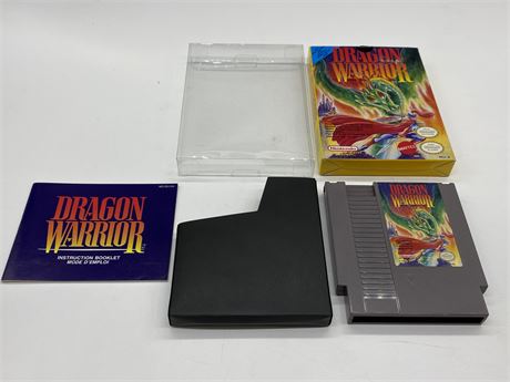 DRAGON WARRIOR - NES COMPLETE W/BOX & MANUAL - EXCELLENT CONDITION