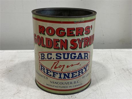 EARLY ROGERS SYRUP TIN (6”X7”)