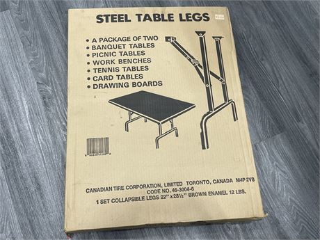 STEEL TABLE LEGS IN BOX