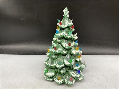 SMALL CERAMIC CHRISTMAS TREE (10” TALL)