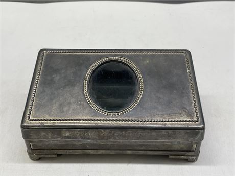 MCM SILVER PLATED RING BOX
