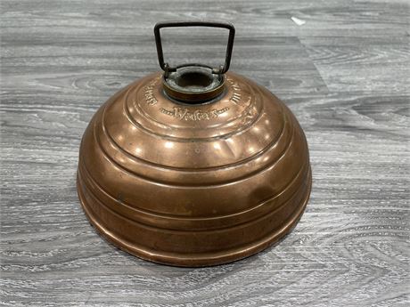 ANTIQUE WAFAX COPPER HOT WATER BED/FOOT WARMER