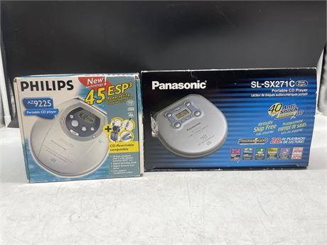 2 IN BOX VINTAGE CD PLAYERS