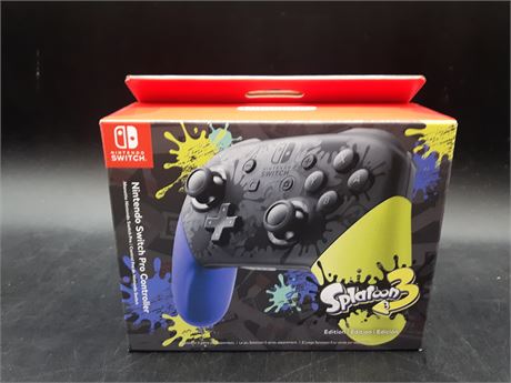 SEALED - LIMITED EDITION SPLATOON 3 PRO CONTROLLER - SWITCH