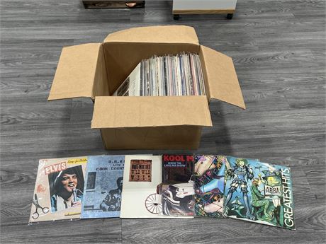 LARGE BOX OF RECORDS - CONDITION VARIES