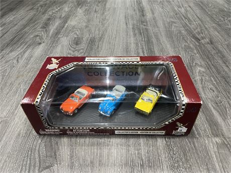 NEW VOLKSWAGON COLLECTOR EDITION DIE CAST CARS
