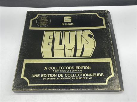 ELVIS 5 LP BOX SET - VG+