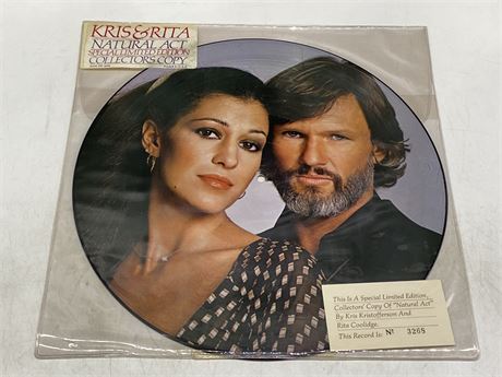 SEALED KRIS & RITA - NATURAL ACT - LIMITED EDITION PICTURE DISC