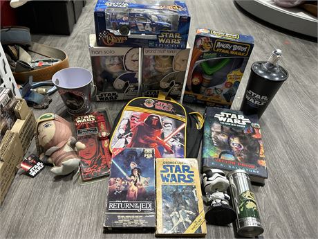 MISC. STAR WARS COLLECTIBLE LOT - SOME NEW IN BOX