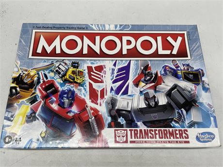 COMPLETE TRANSFORMERS MONOPOLY